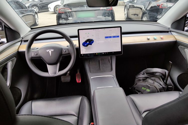 特斯拉 Model Y 2021款 长续航全轮驱动版 3D7中控内饰12