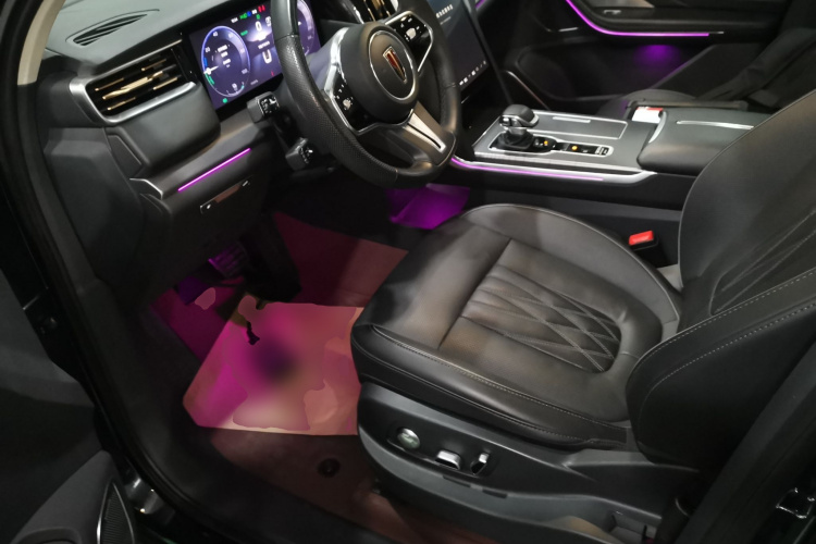 红旗HS7 PHEV 2024款 2.0T PHEV 四驱旗畅版 6座中控内饰19