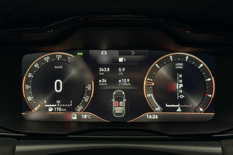 领克02 Hatchback 2021款 2.0TD Halo中控内饰7002