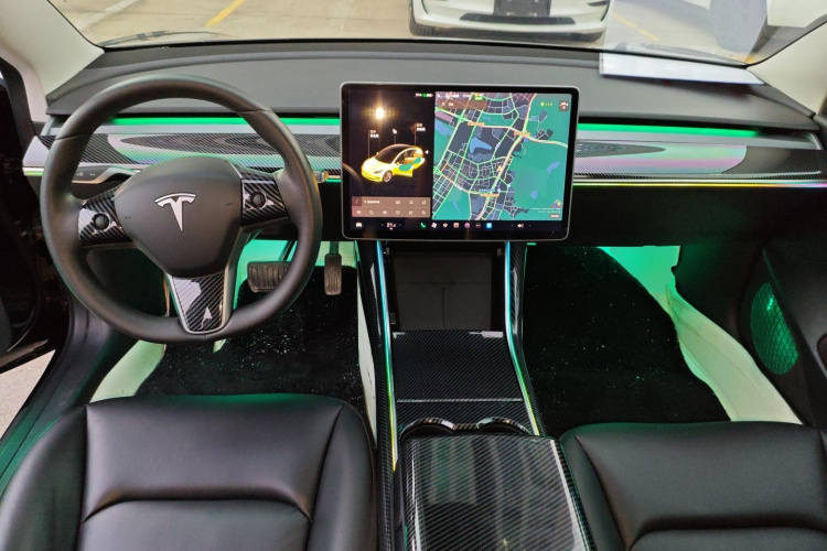 特斯拉 Model 3 2020款 改款 长续航后轮驱动版中控内饰12
