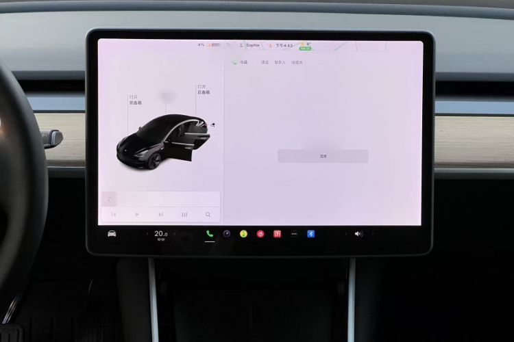 特斯拉 Model 3 2019款 标准续航后驱升级版中控内饰7009