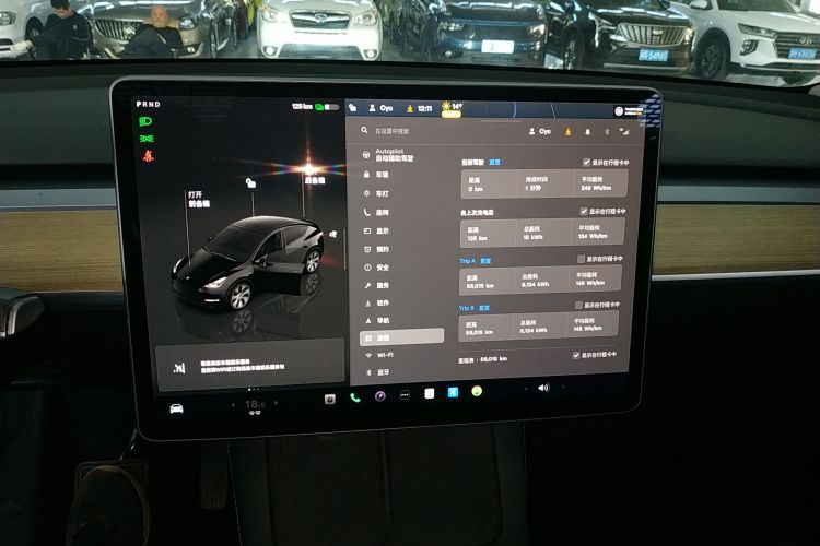 特斯拉 Model Y 2022款 改款 后轮驱动版中控内饰16