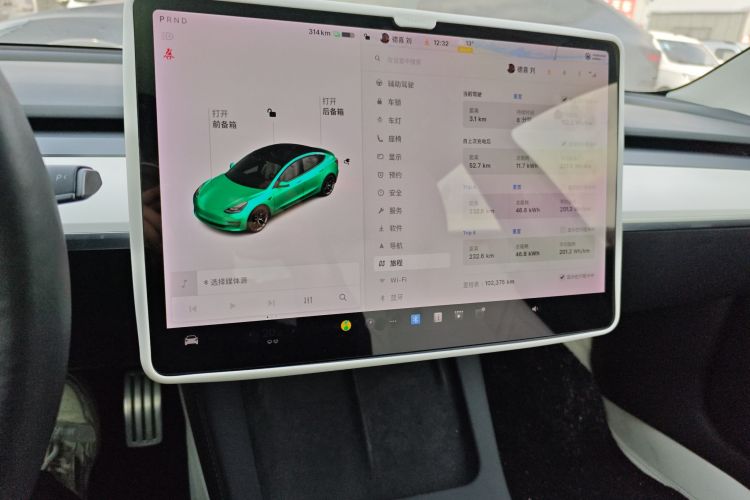 特斯拉 Model 3 2020款 Performance高性能全轮驱动版中控内饰16