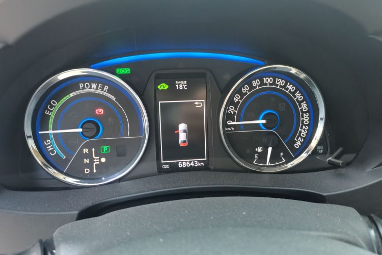 丰田 卡罗拉 2016款 双擎 1.8L E-CVT精英版中控内饰14