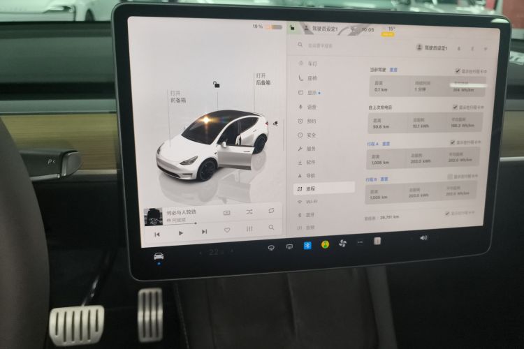 特斯拉 Model Y 2021款 Performance高性能全轮驱动版中控内饰16