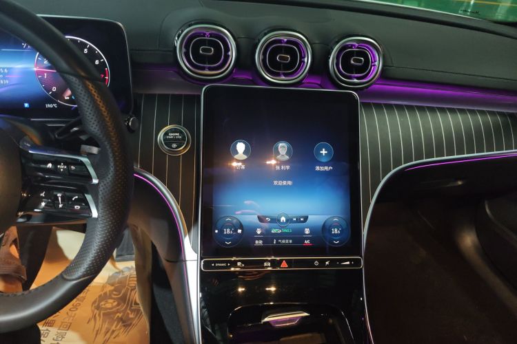 奔驰C级 2022款 改款 C 260 L 运动版中控内饰16