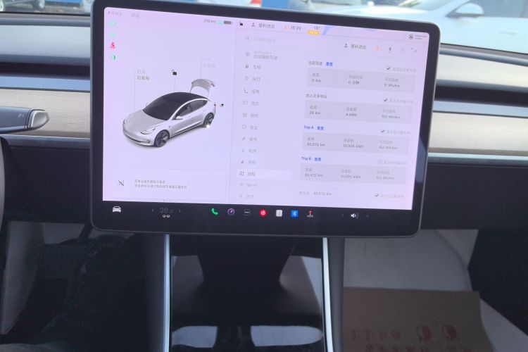 特斯拉 Model 3 2020款 改款 标准续航后驱升级版中控内饰16