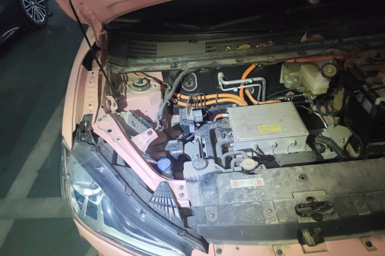 哪吒汽车 哪吒V 2022款 潮 400 Lite 粉色定制款局部细节9006