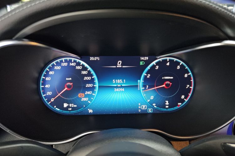 奔驰C级 2021款 C 200 L 时尚型运动版中控内饰14