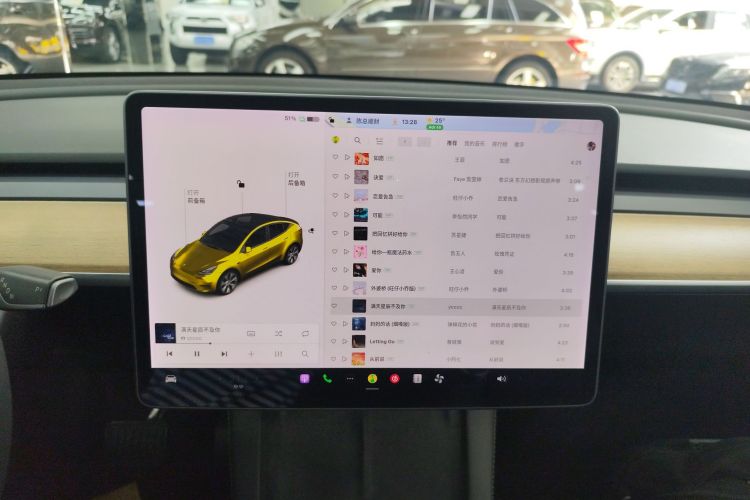 特斯拉 Model Y 2021款 长续航全轮驱动版 3D7中控内饰16