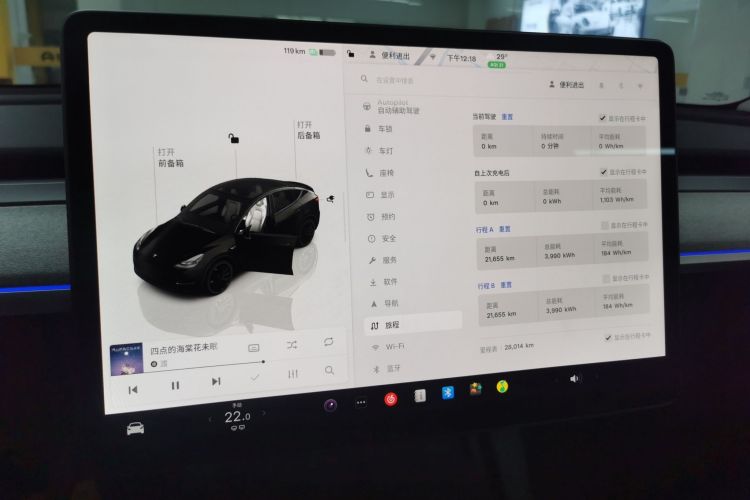 特斯拉 Model Y 2023款 高性能全轮驱动版中控内饰14