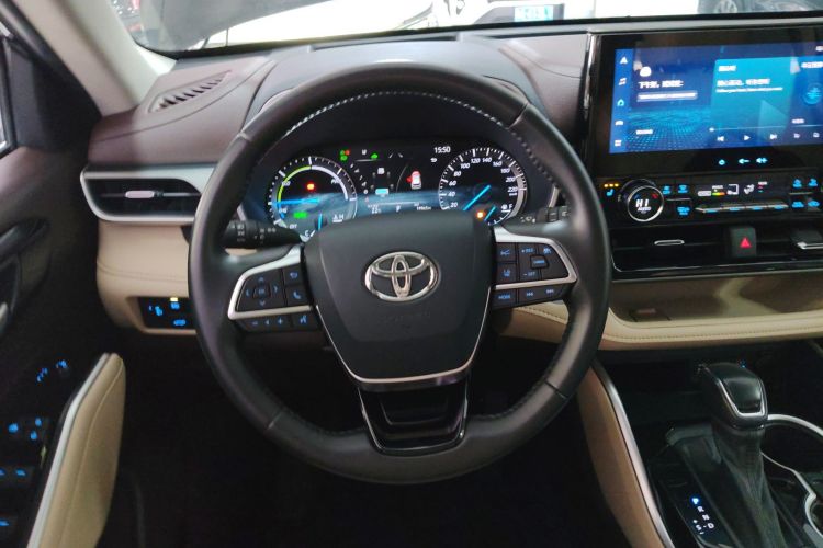 丰田 汉兰达 2022款 双擎 2.5L 四驱尊贵版 7座中控内饰13