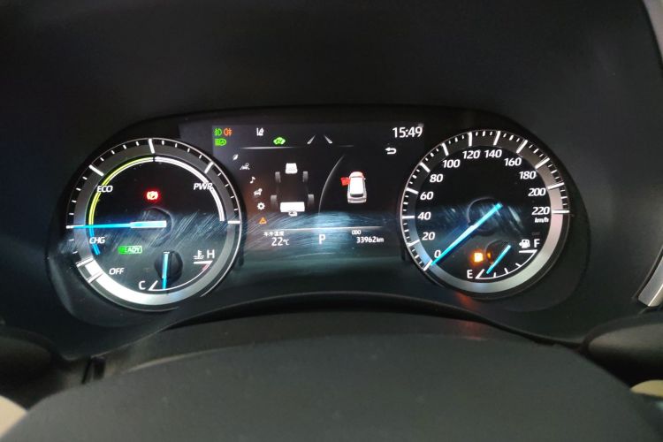 丰田 汉兰达 2022款 双擎 2.5L 四驱尊贵版 7座中控内饰14