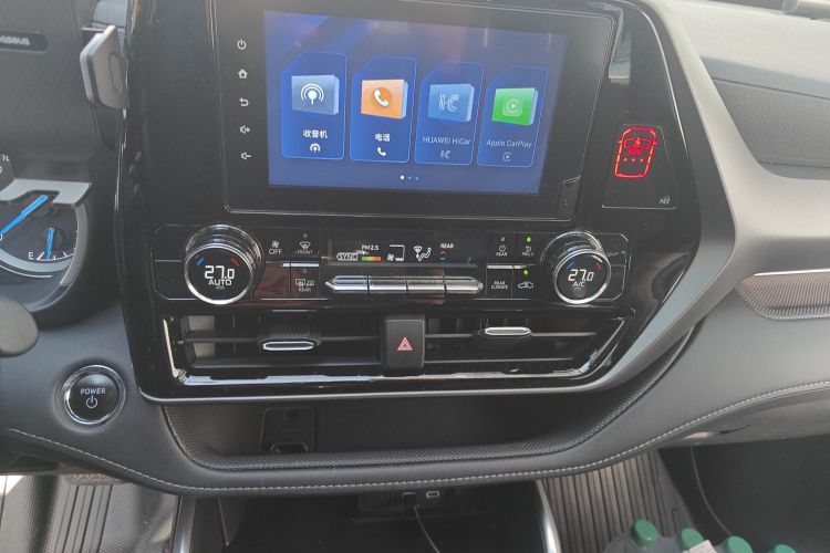丰田 汉兰达 2023款 2.5L智能电混双擎两驱精英版 5座中控内饰16
