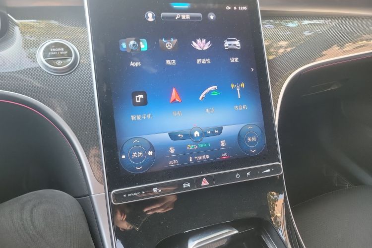 奔驰C级 2022款 改款 C 260 L 运动版中控内饰16