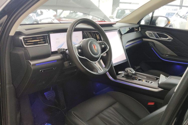 红旗HS7 PHEV 2024款 2.0T PHEV 四驱旗畅版 6座中控内饰7002