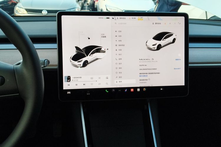 特斯拉 Model 3 2020款 改款 标准续航后驱升级版中控内饰16