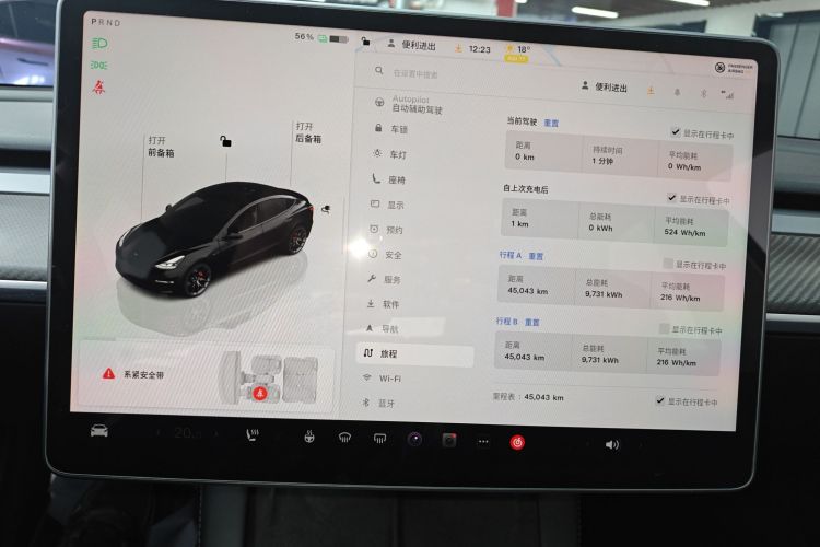 特斯拉 Model 3 2021款 改款二 Performance高性能全轮驱动版中控内饰14