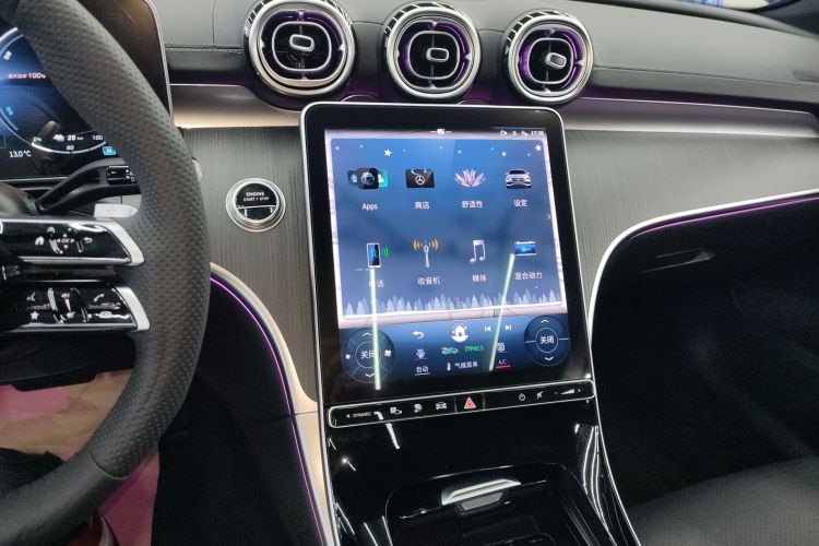 奔驰C级新能源 2023款 C 350 eL中控内饰16