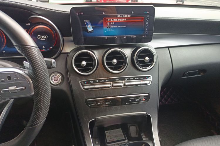 奔驰C级 2020款 改款 C 200 L 时尚型运动版中控内饰16