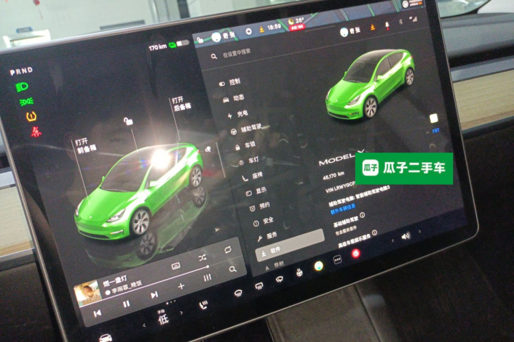 特斯拉 Model Y 2022款 改款 后轮驱动版中控内饰16