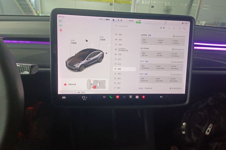 特斯拉 Model 3 2021款 标准续航后驱升级版中控内饰16