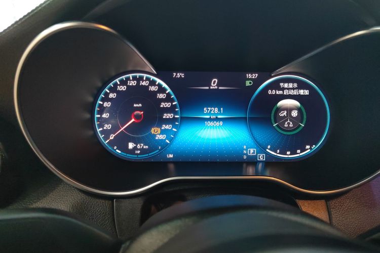 奔驰C级 2021款 C 200 L 时尚型运动版中控内饰14