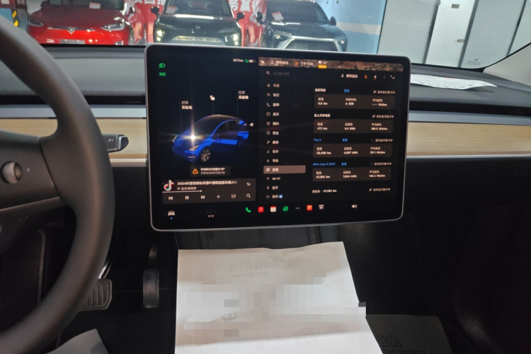 特斯拉 Model Y 2021款 长续航全轮驱动版 3D7中控内饰16