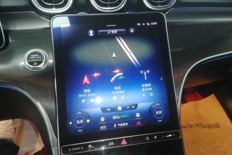 奔驰C级 2022款 改款 C 260 L 运动版中控内饰16