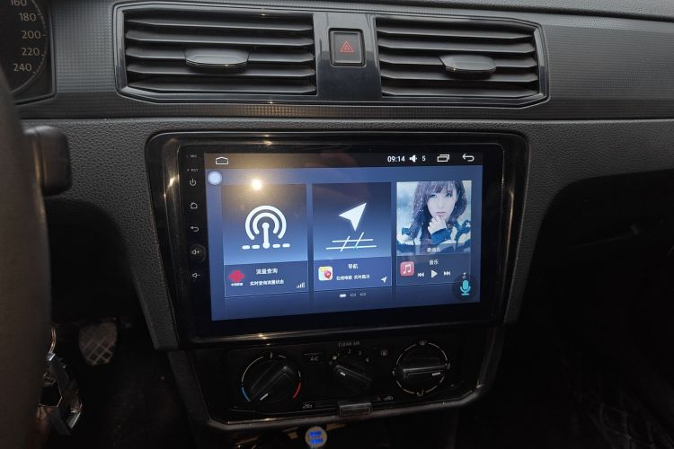 大众 桑塔纳 2016款 1.4L 手动风尚版中控内饰16