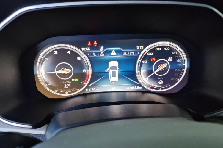 红旗HS7 2021款 2.0T DCT两驱智联旗畅版中控内饰14