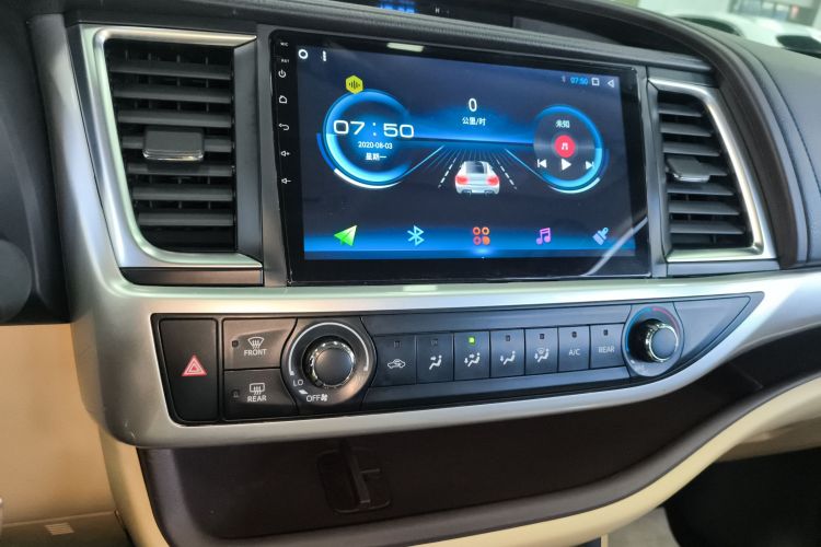 丰田 汉兰达 2021款 2.0T 两驱精英版 5座中控内饰16