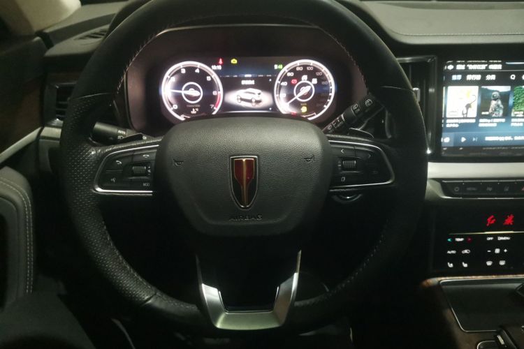 红旗HS7 2022款 3.0T 自动四驱智联旗畅版 七座中控内饰13