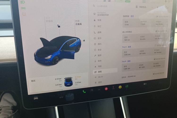 特斯拉 Model 3(进口) 2019款 标准续航后驱升级版(52度)中控内饰14