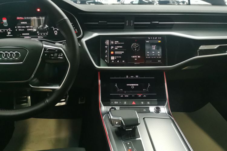 奥迪A7L 2024款 45TFSI S-line 筑梦型 流晶套装中控内饰16