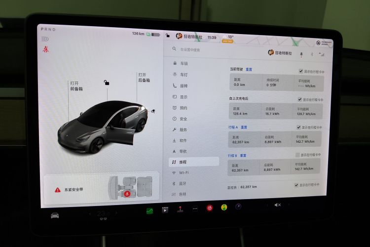 特斯拉 Model 3(进口) 2019款 长续航后驱版中控内饰14