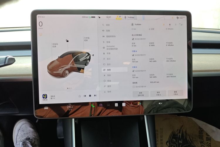 特斯拉 Model 3 2019款 标准续航后驱升级版中控内饰16