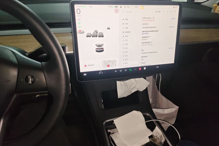 特斯拉 Model 3 2021款 改款二 Performance高性能全轮驱动版中控内饰16