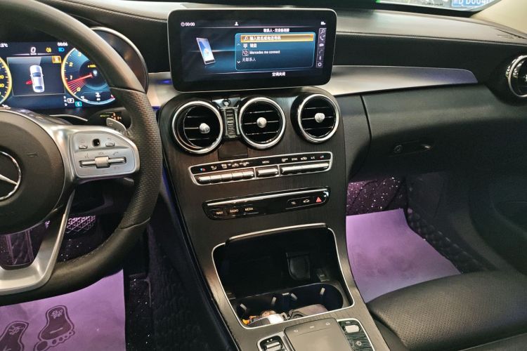 奔驰C级 2021款 C 200 L 时尚型运动版中控内饰16
