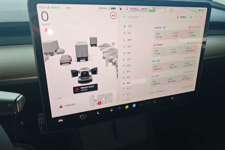 特斯拉 Model Y 2021款 标准续航后驱版中控内饰14