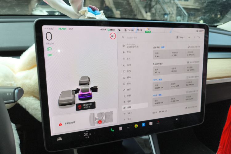 特斯拉 Model 3 2019款 标准续航后驱升级版中控内饰14