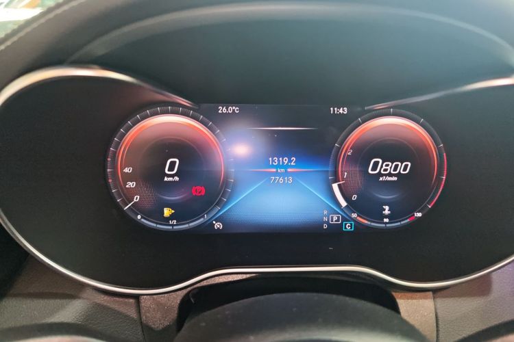 奔驰C级 2020款 改款 C 200 L 时尚型运动版中控内饰14