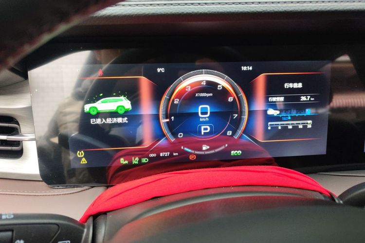 捷途X95 2024款 1.6T DCT时代版 7座中控内饰14