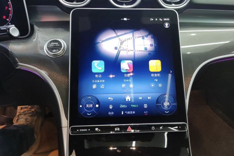 奔驰C级 2025款 C 260 L 皓夜运动版中控内饰16