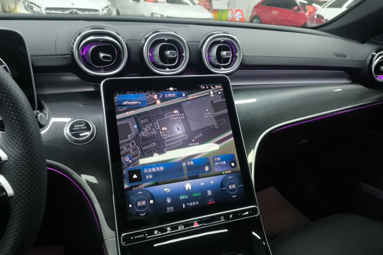 奔驰C级新能源 2024款 改款三 C 350 eL中控内饰16