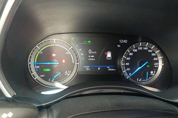 丰田 汉兰达 2022款 双擎 2.5L 两驱精英版 7座中控内饰14