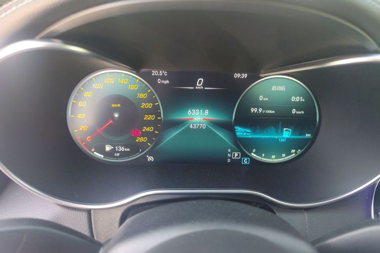 奔驰C级 2021款 C 200 L 时尚型运动版中控内饰15